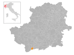 Locatie van Rorà in Turijn (TO)