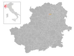 Locatie van San Colombano Belmonte in Turijn (TO)