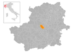 Locatie van Val della Torre in Turijn (TO)