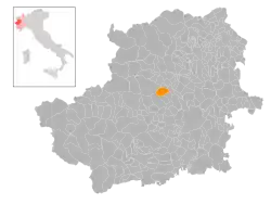 Locatie van Varisella in Turijn (TO)