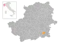 Locatie van Villastellone in Turijn (TO)