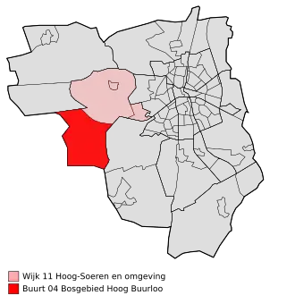 Kaart van Hoog Buurlo