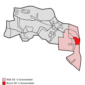 Kaart van 's-Gravendeel