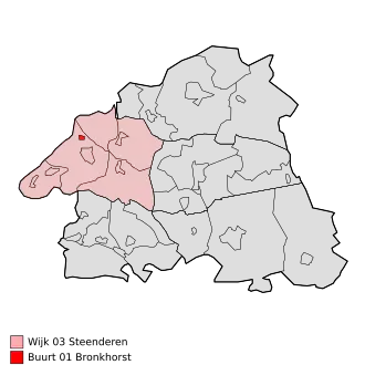 Kaart van Bronkhorst