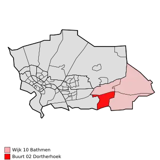 Kaart van Dortherhoek