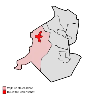 Kaart van Molenschot
