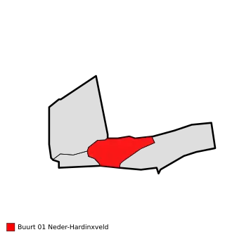 Kaart van Neder-Hardinxveld