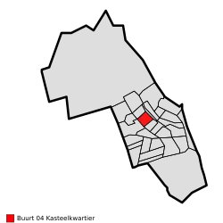 Locatie van Kasteelkwartier binnen IJsselstein