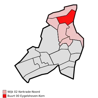 Kaart van Eygelshoven