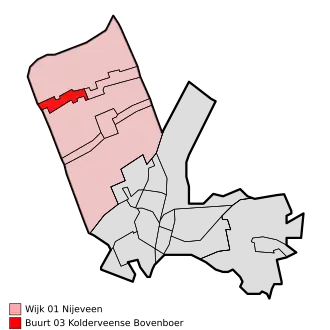 Kaart van Kolderveense Bovenboer