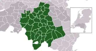 De historische meierij van 's-Hertogenbosch als deel van de Republiek tussen 1648 en 1795.