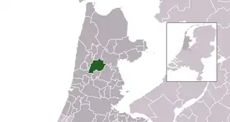 Locatie van de gemeente