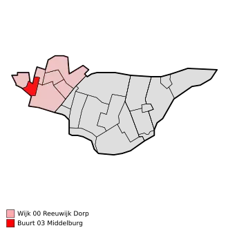 Kaart van Middelburg