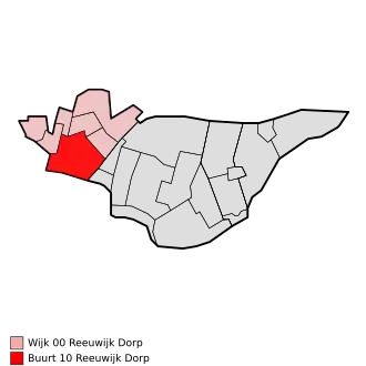 Kaart van Reeuwijk-Dorp