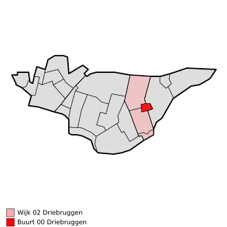 Kaart van Driebruggen