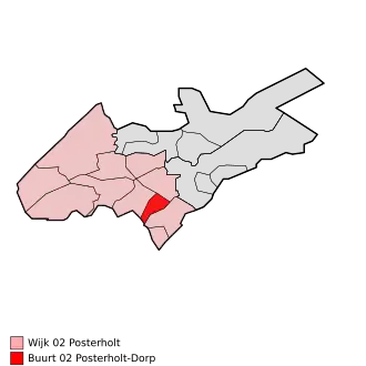 Kaart van Posterholt