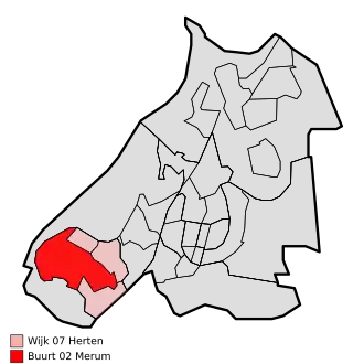 Kaart van Merum
