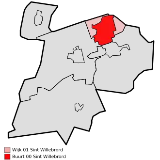 Kaart van St. Willebrord