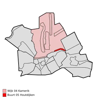 Kaart van Houtdijken