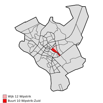 Kaart van Wipstrik-Zuid