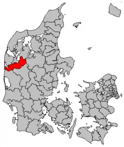 Locatie van gemeente Holstebro