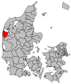 Locatie van gemeente Lemvig