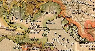 Na de annexatie van Oost-Venetië op 1 mei 1806.