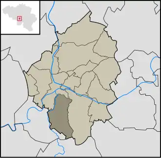 Kaart van Mont-sur-Marchienne