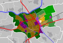Locatie van 't Ven binnen Rosmalen en de gemeente 's-Hertogenbosch