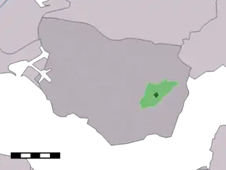 Kaart van Kwadendamme