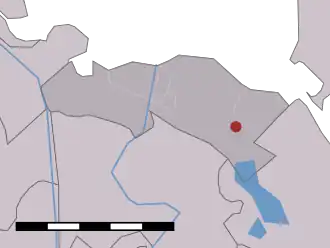 Kaart van Hakkelaarsbrug