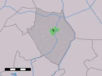 Kaart van Lutjewinkel