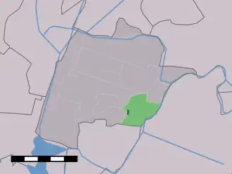 Kaart van Grootschermer