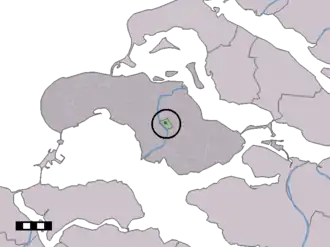 Kaart van Schuddebeurs