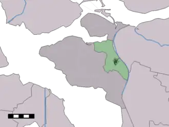 Kaart van Oud-Vossemeer