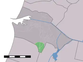 Kaart van Santpoort-Zuid