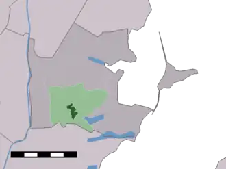 Kaart van Broek in Waterland