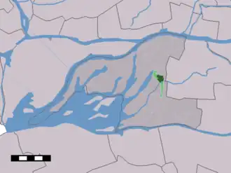 Kaart van Nieuwendijk