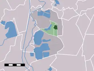 Kaart van Kortenhoef