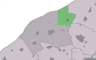 Kaart van Oudebildtzijl