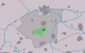 Kaart van Broeksterwoude