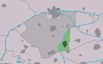 Kaart van Zwaagwesteinde