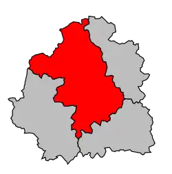 Locatie van het arrondissement in departement