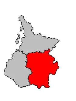 Locatie van het arrondissement in departement