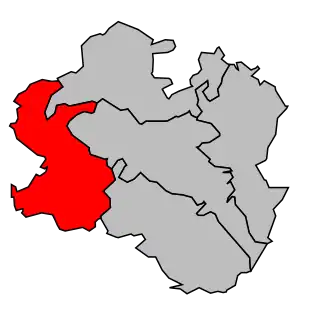 Locatie van het kanton