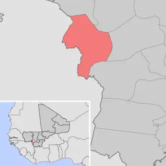 Kaart van Balan Bakama