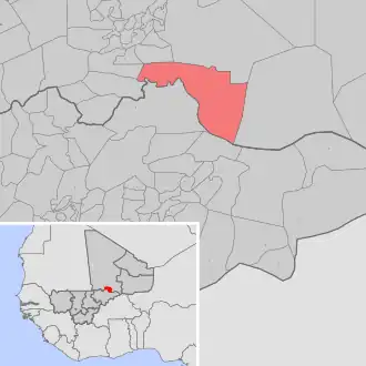 Kaart van Bambara Maoudé