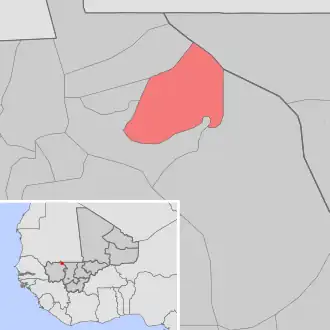 Kaart van Baniéré Koré