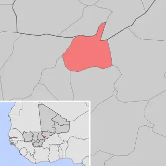 Kaart van Baramandougou