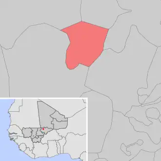 Kaart van Bembéré Tama